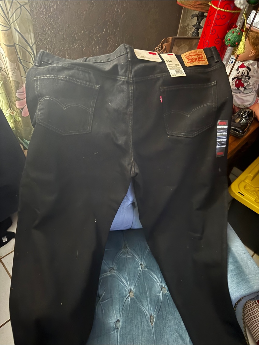 Levi's Men's Relaxed Fit Black Jeans